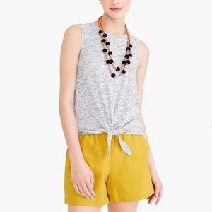 JCrew Women’s Top Striped Sleeveless Tie-Front